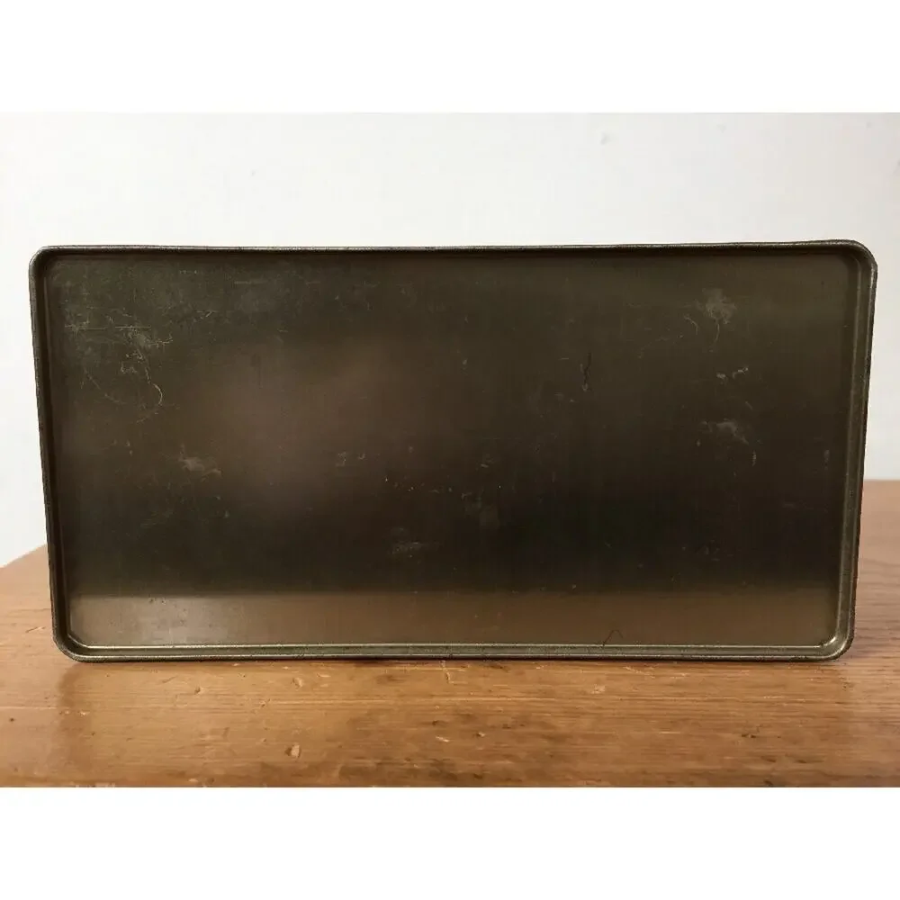 Vintage DuPont Refined Camphor USP 32 Tablet Rectangular Metal Tin Empty
